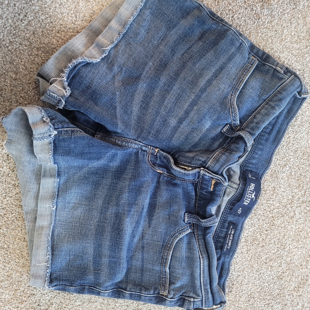 Hollister Dark Blue Women's Denim Shorts
